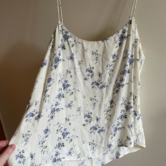 Reformation Atticus Madeline Floral Print Cream Camisole Top - Picture 3 of 7
